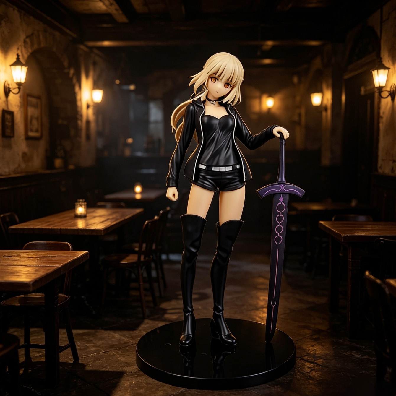 Premium Anime Merchandise - Anime Figurine Dark Knight Design, Premium