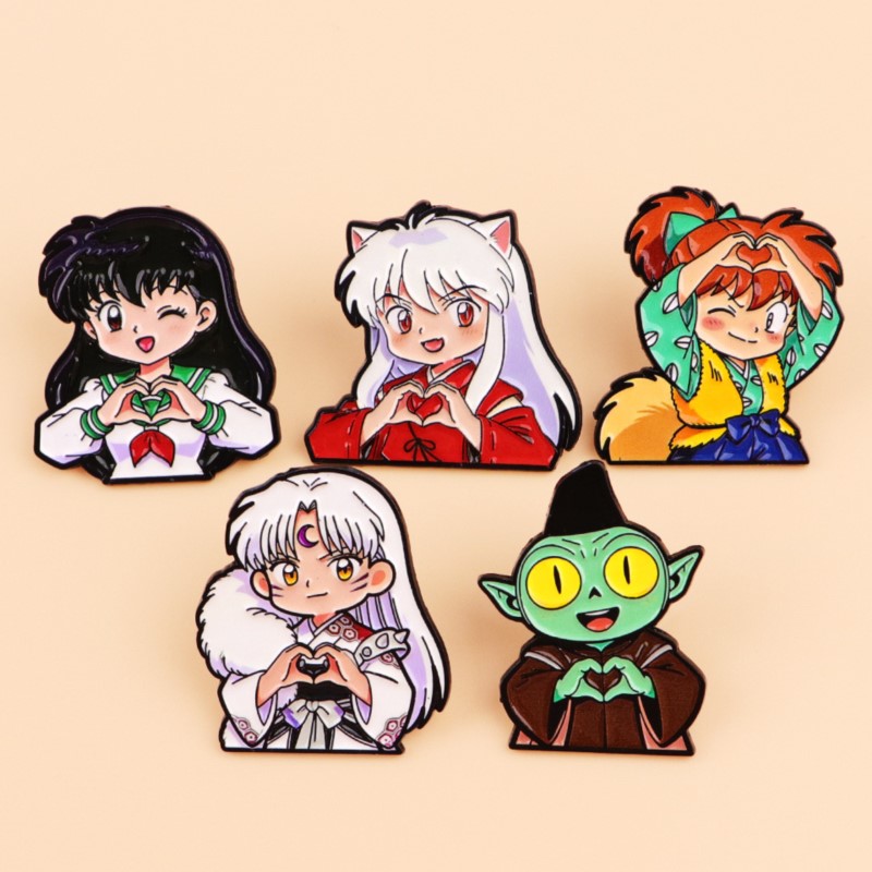 Cute Wolf Ear Fantasy Characte - огляд і ціна Enamel Pin Set