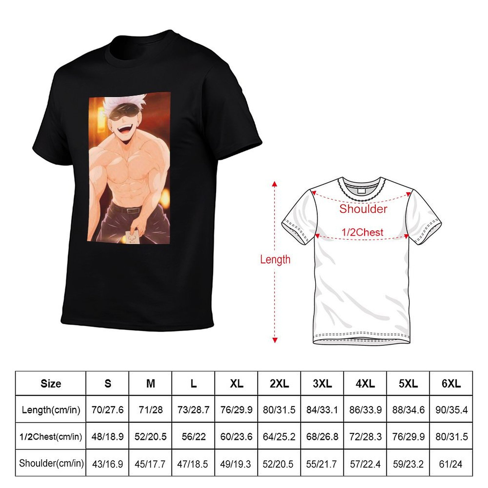 Gojo Satoru Merchandise T-Shir - огляд і ціна Gojo Anime Merchandise