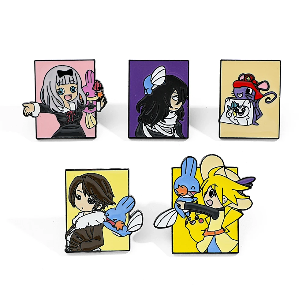 5 Pcs Pokémon Anime Characters - огляд і ціна Enamel Pin Set