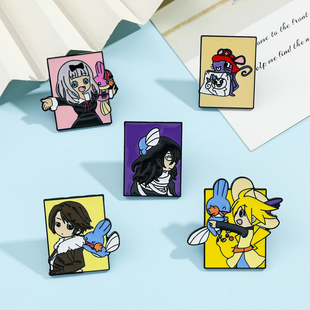 5 Pcs Pokémon Anime Characters - огляд і ціна Enamel Pin Set