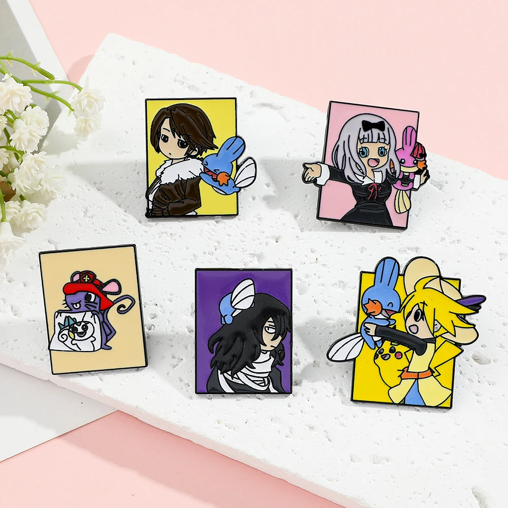 5 Pcs Pokémon Anime Characters - огляд і ціна Enamel Pin Set