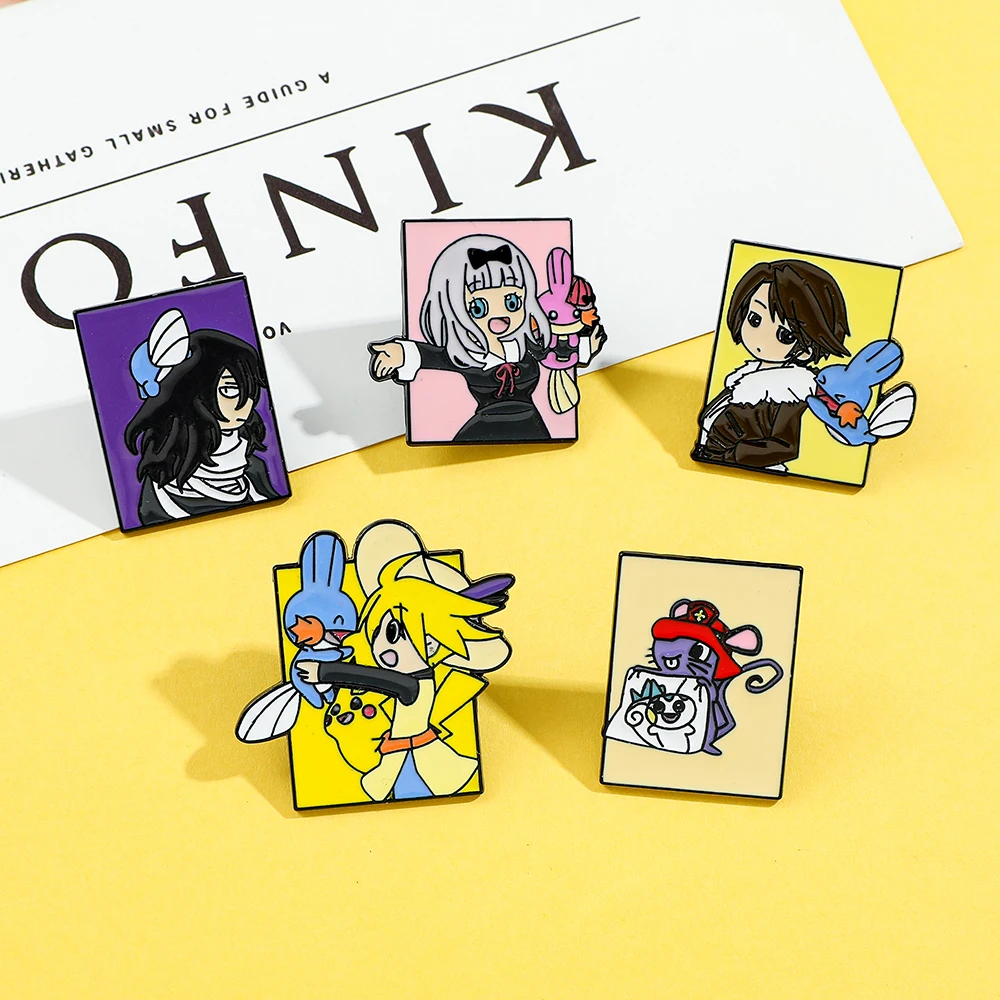 5 Pcs Pokémon Anime Characters - огляд і ціна Enamel Pin Set