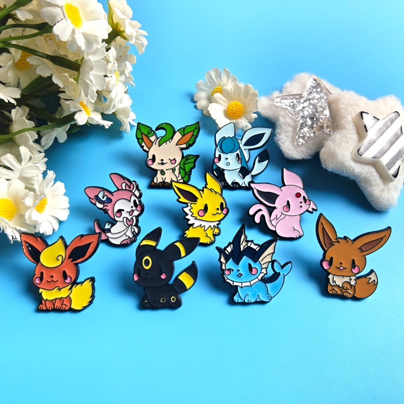Hot 9 Pcs Anime Elf Brooch Set - огляд і ціна Enamel Pin Set