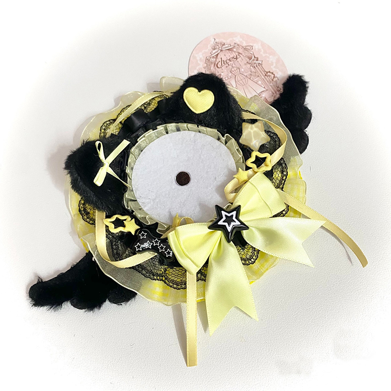 Black Plush Cat Ear Round Lace - огляд і ціна Unique Anime Merchandise