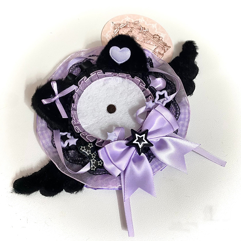 Black Plush Cat Ear Round Lace - огляд і ціна Unique Anime Merchandise