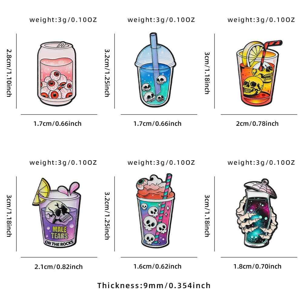 6pcs Cool Halloween Enamel Pin - огляд і ціна Enamel Pin Set