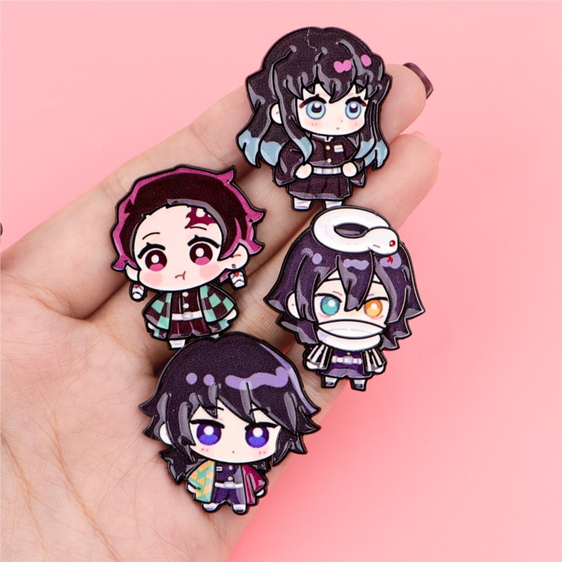 Cute Q Version Kimono Cartoon  - огляд і ціна Enamel Pin Set