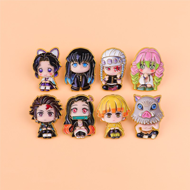 Cute Q Version Kimono Cartoon  - огляд і ціна Enamel Pin Set