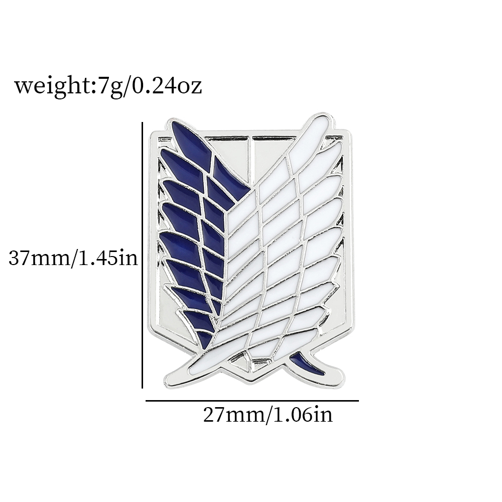Anime Attack on Titan Enamel B - огляд і ціна Enamel Pin Set