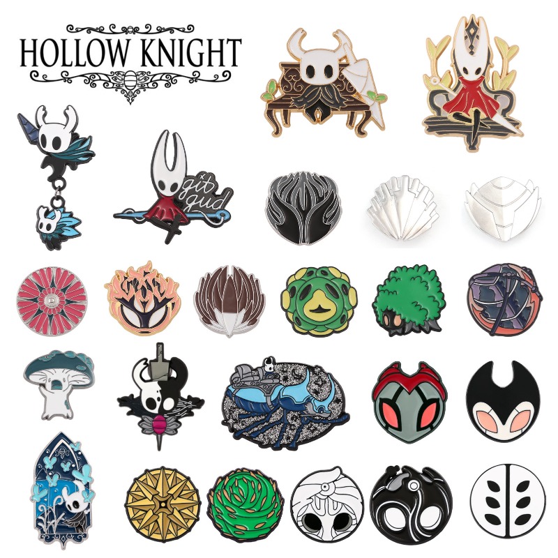 Hollow Knight Alloy Drip Oil E - огляд і ціна Enamel Pin Set